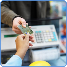 credit card payment ar point-of-sale